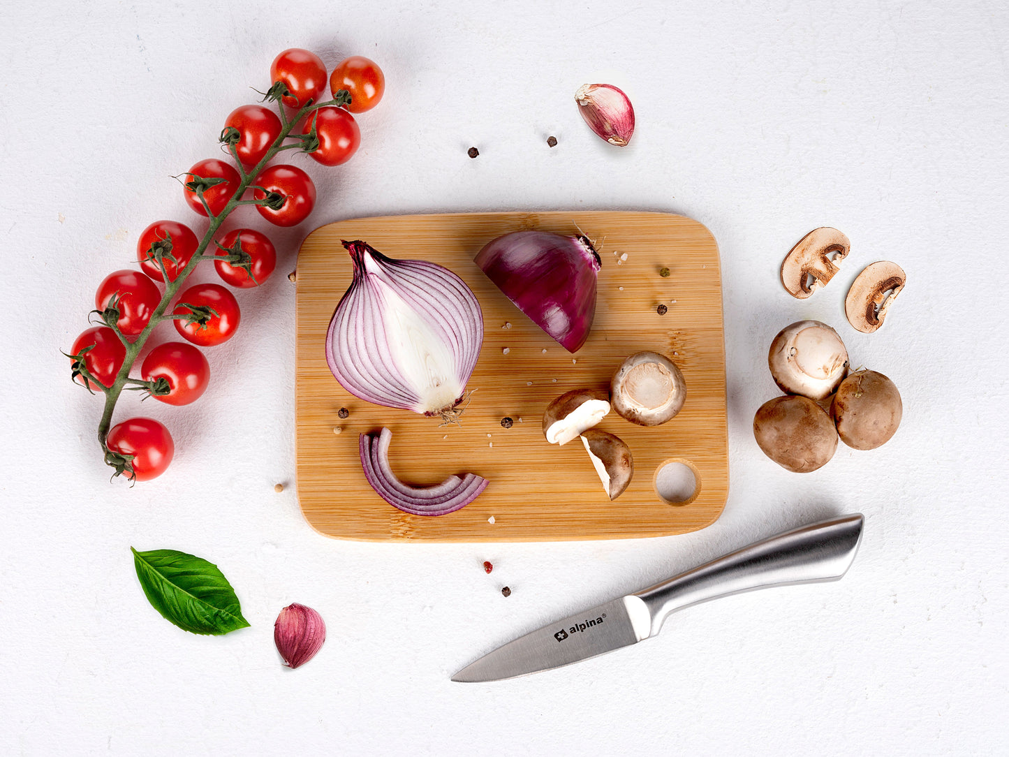 Skjærebrett i bambus, 19,5x15cm