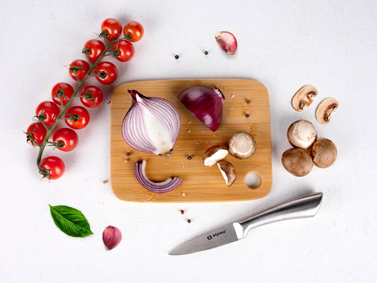 Skjærebrett i bambus, 19,5x15cm