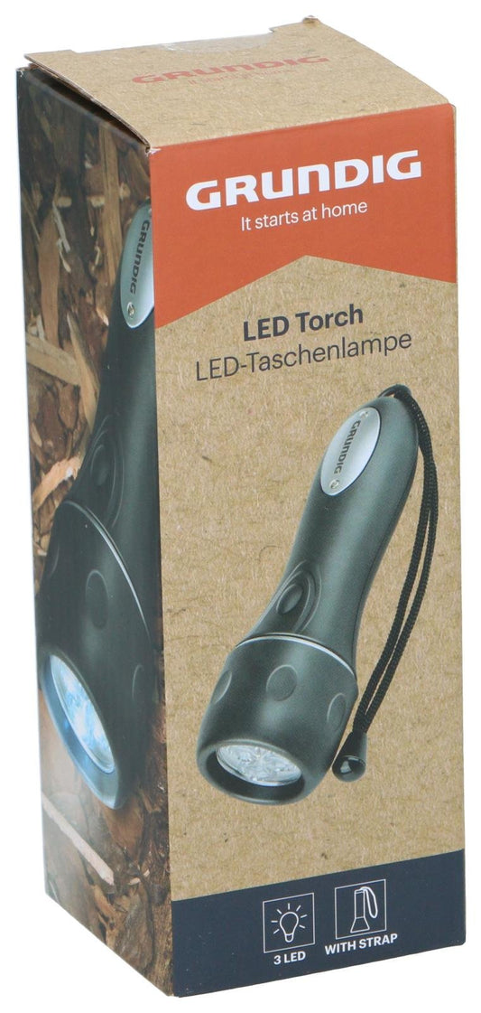 Grundig LED lommelykt, 16cm
