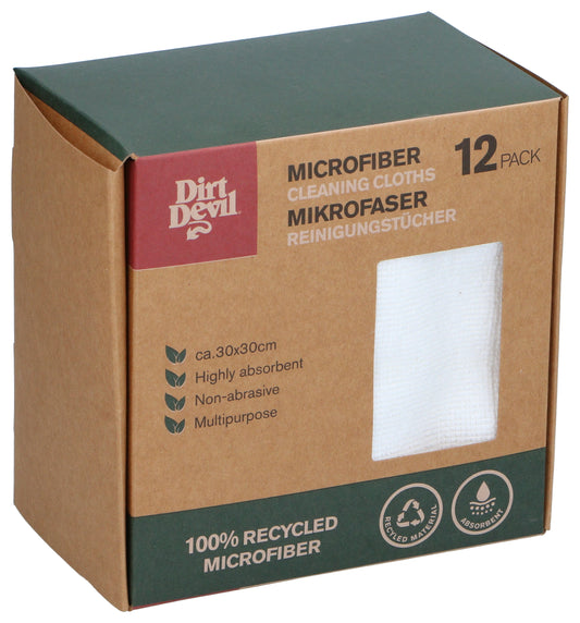 Mikrofiberkluter 30x30cm, 12pk