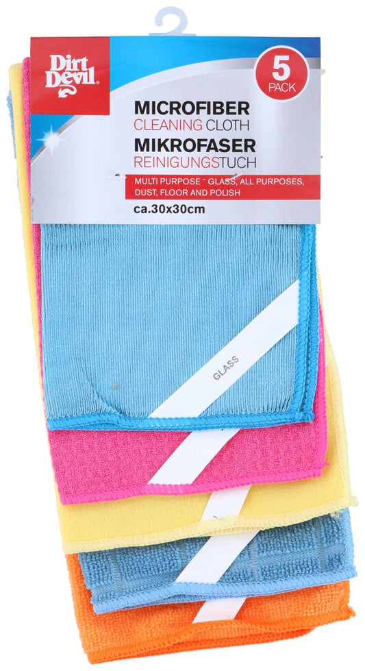 Mikrofiberkluter 30x30cm, 5pk