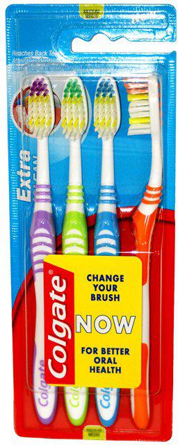 Colgate Tannbørster, ExtraClean Medium 4pk