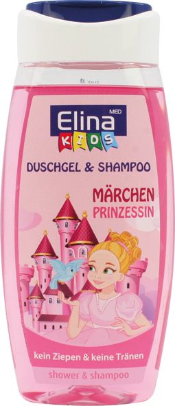 Elina Kids Dusjsåpe & Sjampo Princess, 250ml