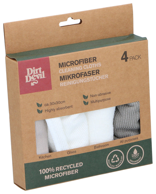 Mikrofiberkluter 30x30cm, 4pk