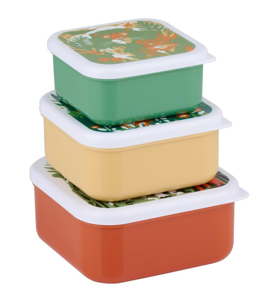 Matbokser med dyremotiv 3stk