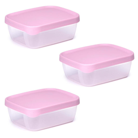 Oppbevaringsbokser mat, 3pk 600ml