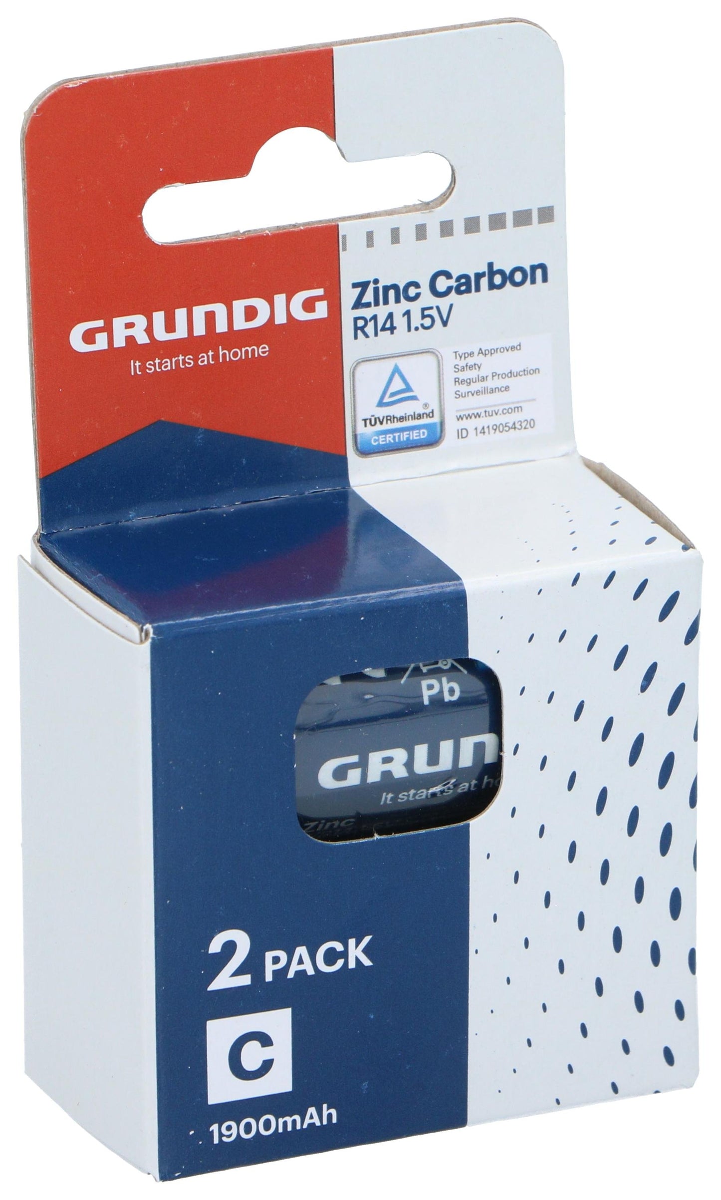 Grundig C/R14 batterier,  2stk