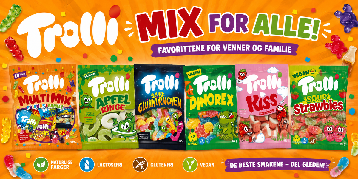 Deilig godteri fra Trolli