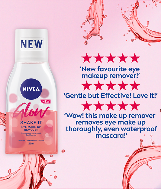 Nivea Glow Eye Make-up Remover 125ml