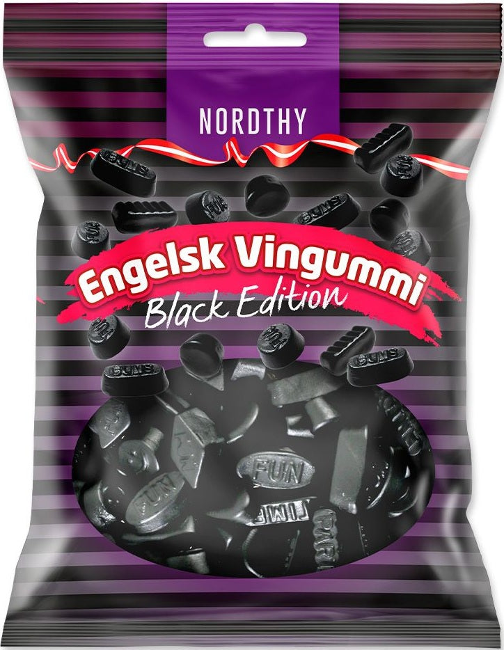 Nordthy Vingummi Black 300g