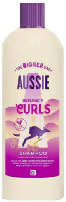 Aussie Bouncy Curls Shampoo 600ml - Krøllshampoo for Definerte Krøller