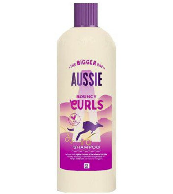 Aussie Bouncy Curls Shampoo 600ml - Krøllshampoo for Definerte Krøller