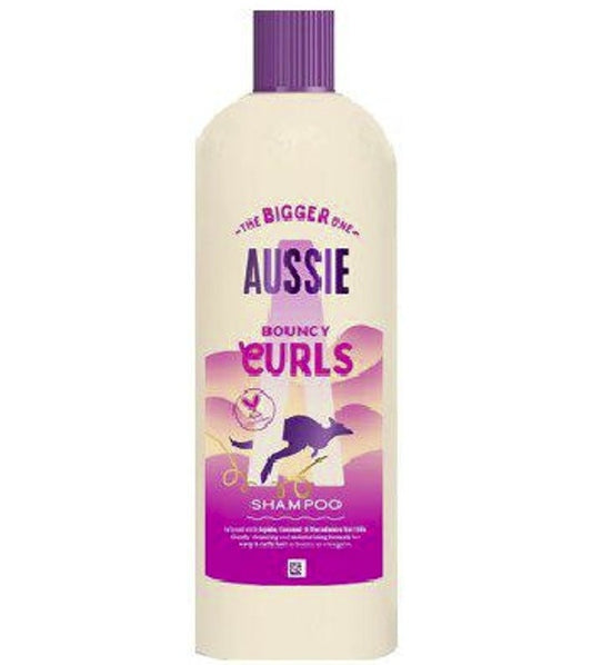 Aussie Bouncy Curls Shampoo 600ml - Krøllshampoo for Definerte Krøller