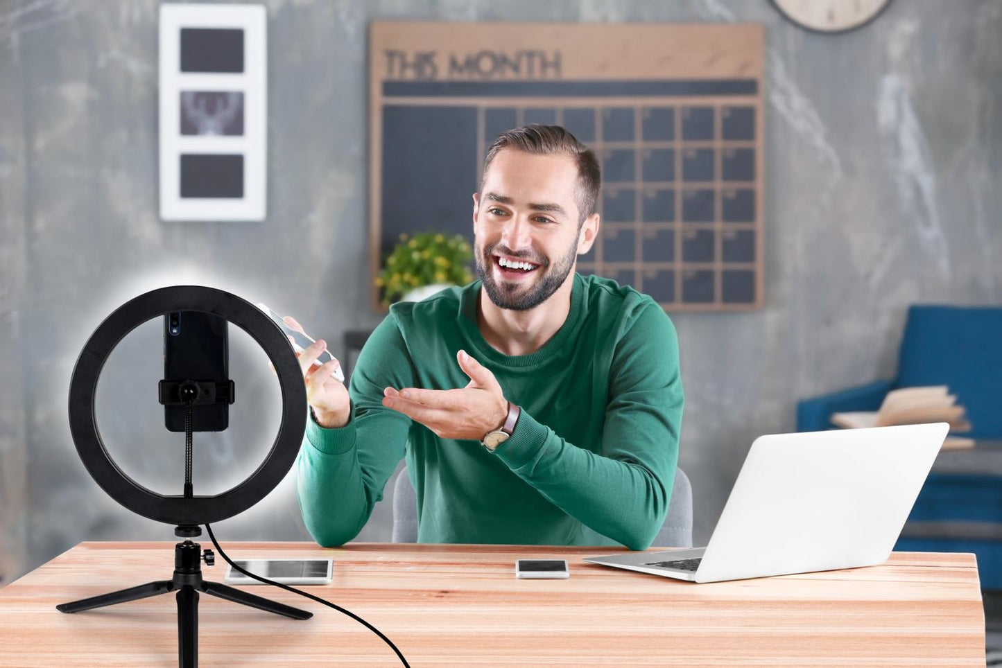 Grundig lysring til mobilkamera