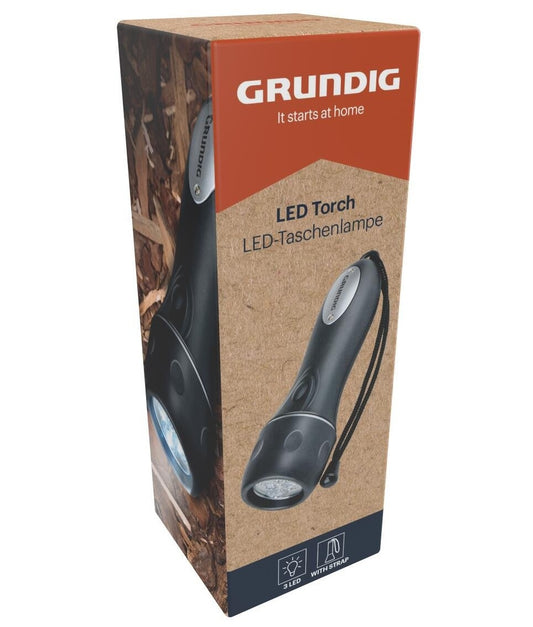 Grundig LED lommelykt, 16cm