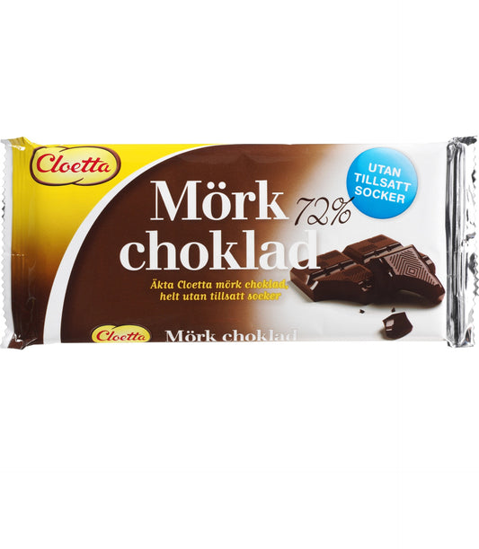 Mørk Sukkerfri Sjokoloade 100g