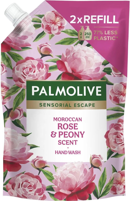 Palmolive Sensorial Escape Moroccan Rose & Peony Håndsåpe Refill 500ml
