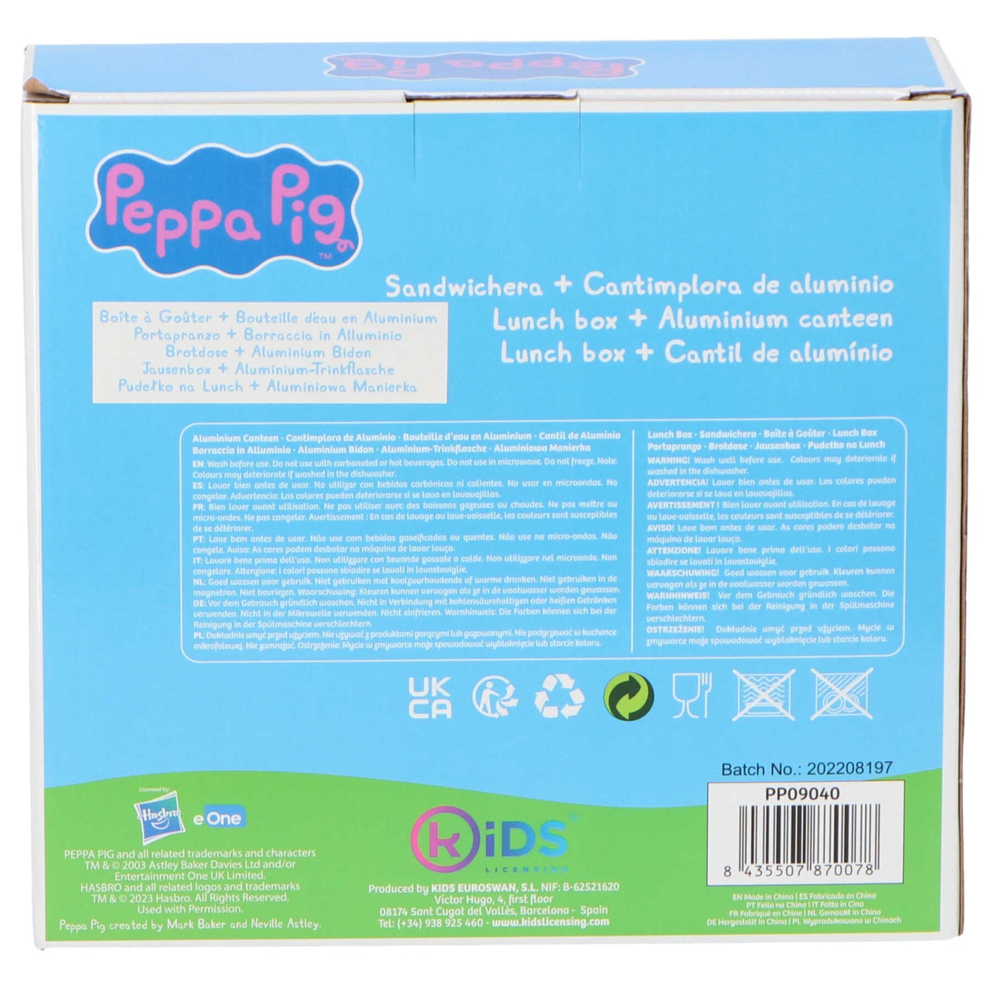 Peppa Gris Matboks & Drikkeflaske