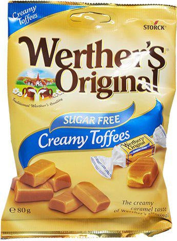 Werther's Creamy Toffees Sukkerfri 80g